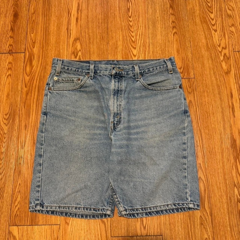 Levi's Men's Shorts Jean Jorts 90s Skater Baggy Y2K 550 Blue Size 36